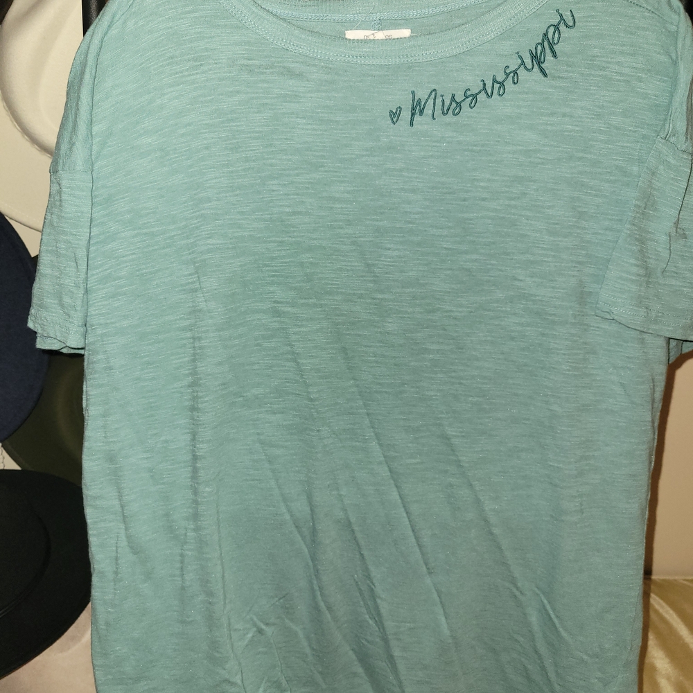 Maurices Teal Mississippi Short Sleeve Tee Size 0x
